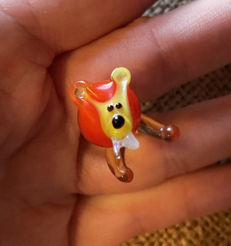 Vintage murano glass orange - vintage,