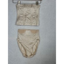 Vtg Frederick's Hollywood UNDERBUST Corselette Girdle Set 50s 60s Shaper S/26