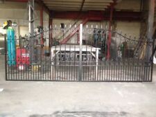 New galvanised driveway gates