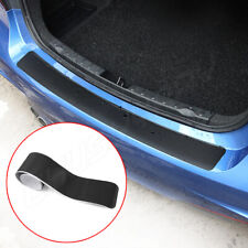 4D Carbon Fiber Car Rear Bumper Trunk Tail Lip Protect Decal Sticker Universal