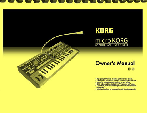 Korg microkorg synthesizer - korg,