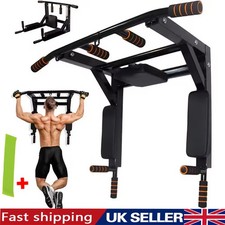 Pull Up Bar Wall Mounted Chin Up H-Duty Power Tower Dip Station Multifunctional