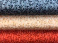 Country Lane Floral Red Blue or Beige 100% Cotton Fat Quarter, Half or Whole ...