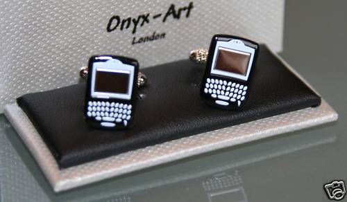 Novelty cufflinks blackberry - -,
