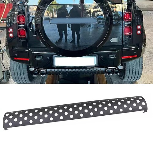 Rear bumper exhaust pipe guard - rear,