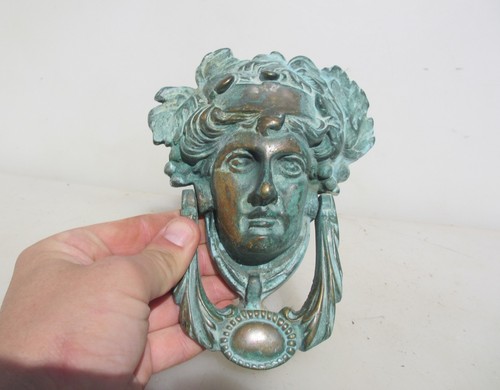 Large antique brass bacchus - large,