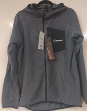Berghaus Kedron (Large L) Eco Mens Hooded Fleece Jacket (Grey) - NEW TAGS