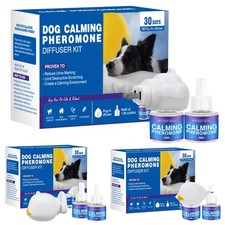 Dog Calming Pheromones Diffuser Kit + Refill, Anti-Anxiety Treatment For Pets