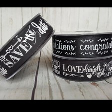 Chalkboard Wedding Ribbon