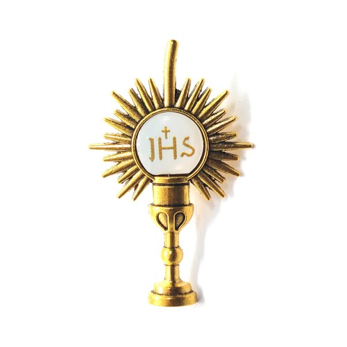 Catholic monstrance pin - monstrance, jhs