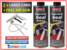 2 x Car Body Schutz Black Underseal Underbody Coating Protector + FREE Spray Gun