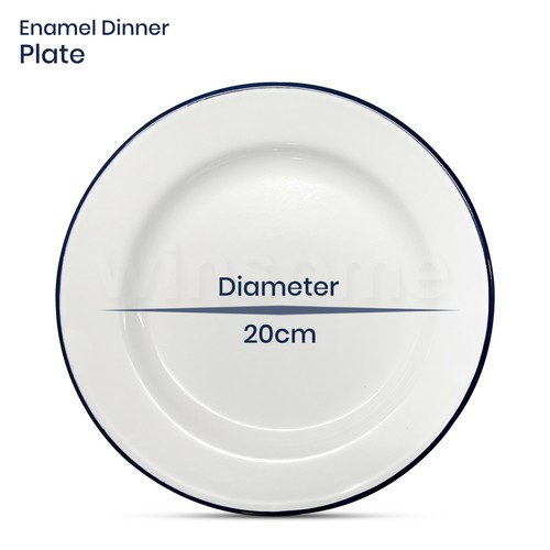 Enamel pie dinner plates - pie,