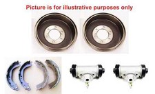 Rear Brake Shoes+Brake Drums+Wheel Cylinders For Toyota Hilux Surf 2.4/3.0 88-00