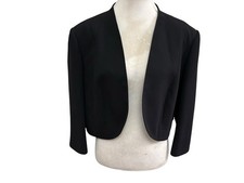 Jacques Vert Black Bolero Size 24 Ec