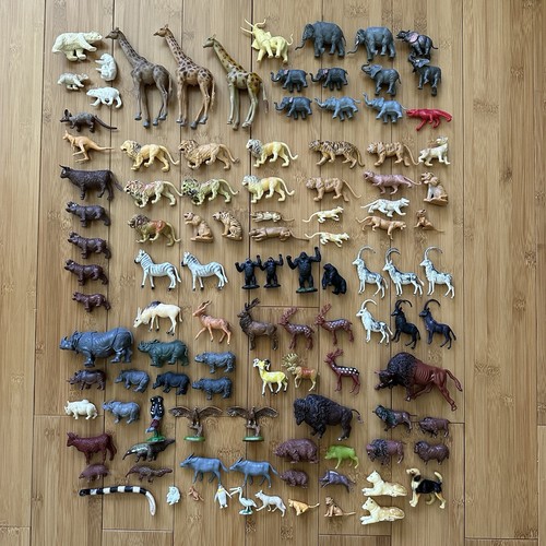 Lot 100 animal figures - figures, zoo