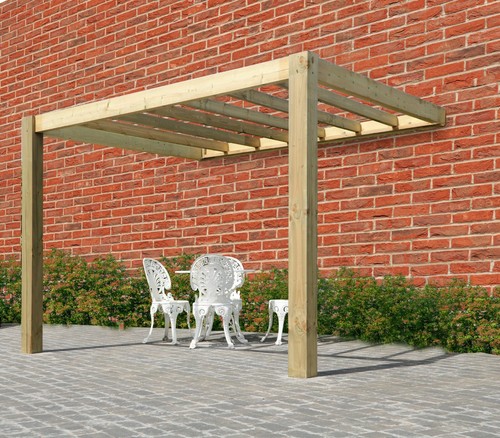 Timber frame lean - lean-to, 3m