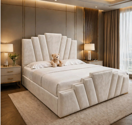 Ottoman bed art - bed, velvet