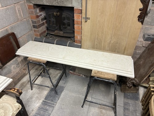 Solid marble hearth plinth - solid,