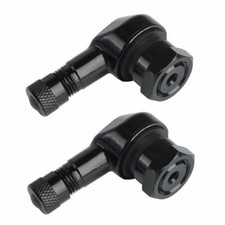 2Pcs Set Motorcycle Motorbike 90 Degree Angle Wheel Tire Stem Tubeless Valve UK