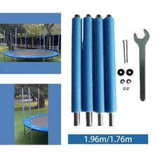 4x Trampoline Poles with Foam