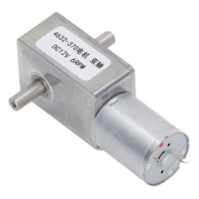  Worm Geared Motor 2 Shaft High Torsion Micro Gearbox DC12V Electrical XG5