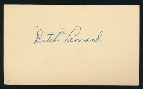 Dutch leonard 1933 - dutch,
