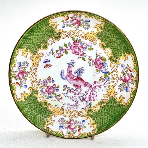Minton green cockatrice saucer - green,