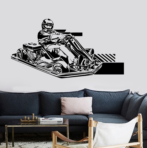 Wall vinyl decal karting - decal,