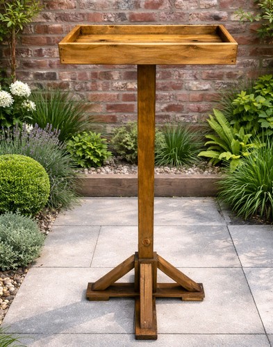 Wooden bird table - bird,