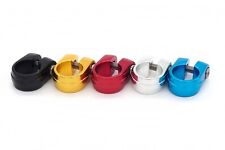 Old school BMX seat clamp, Sun tour style, New, Gold, Silver, Blue, Red, Black