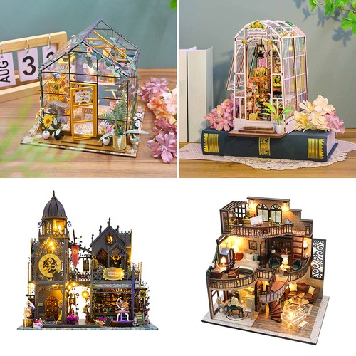 Diy wooden dollhouse - kit, led