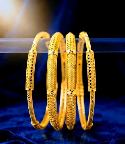 Ethnic bangles 22k gold - gold, plated