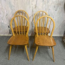 4x Ercol Windsor Ash & Elm