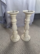 2x Laura Ashley Cream Wooden