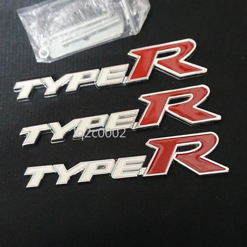 Silver chrome white red type - silver,