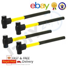 6/8/10/14LB Sledge Hammer Fibreglass Shaft Rubber Grip Handle Sledge Hammer