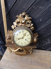 Antique / Vintage Gustav Becker Cartel Wall Clock with ornate Gilt case