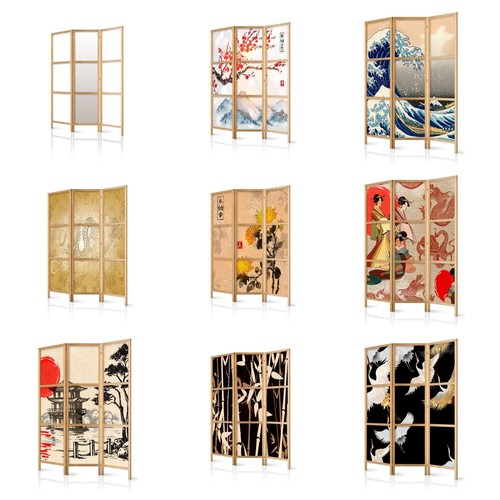 Japanese folding screen - japanese, room