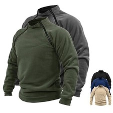 Men Casual Tactical Fleece Jacket Army Hoodie Security Hoody Combat Warm Jumper