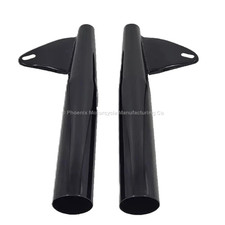 PAIR BSA HEADLAMP BRACKETS  A7 A10 B32 B33 M20 M21 B31 67-5042/44 - BLACK