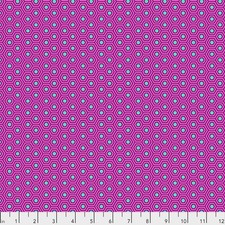 Tula Pink Hexy In Thistle Purple Pink 100% Craft Cotton Fabric 1 Metre