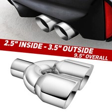 Dual Pipe Exhaust Tip 2.5"
