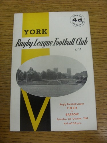 1964 rugby league - 03/10/1964,