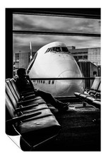 Black & White Man Waiting for