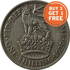 SILVER SHILLING GEORGE V COIN CHOICE OF YEAR 1920 TO 1936