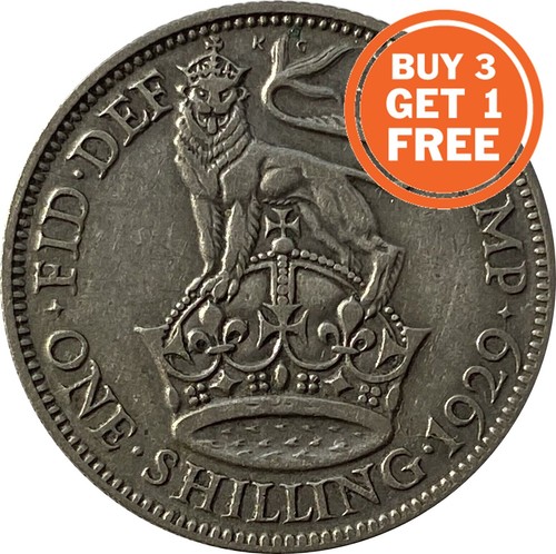 Silver shilling george coin - george,