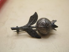 Antique White Metal Brooch In