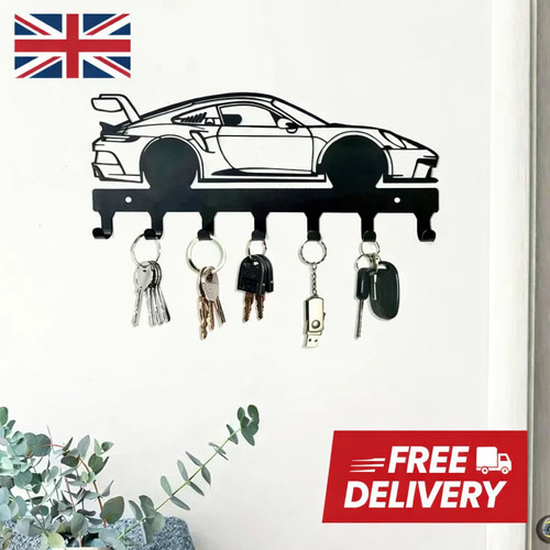 Metal car key - holder, wall