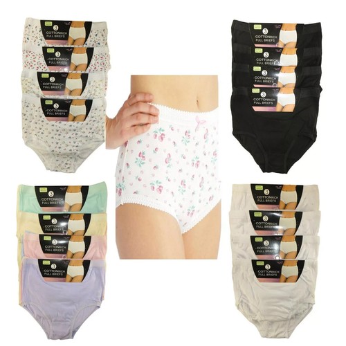 Pack ladies 100 cotton - 3,6,12,