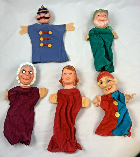 Punch and judy puppets set - and,